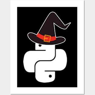 Halloween python wizard Posters and Art